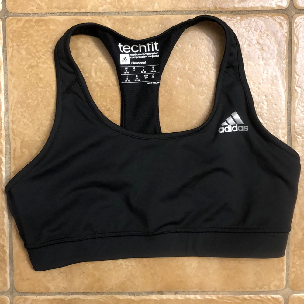 ADIDAS TECH-FIT Black Sports Bra